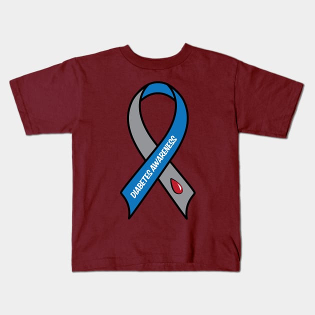 Diabetes Awareness Kids T-Shirt by PenguinCornerStore
